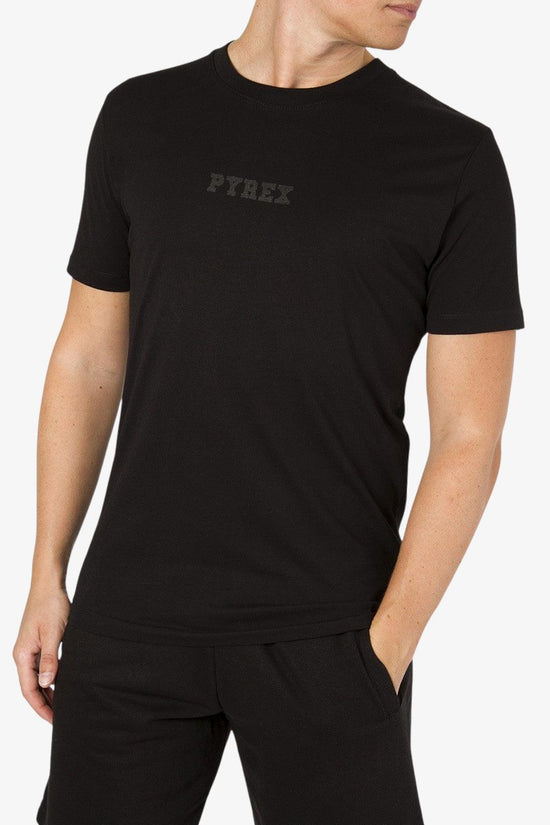 T-Shirt Maniche Corte Logo XX Fire-pyrex-Nero-Uomo-22epb43026-