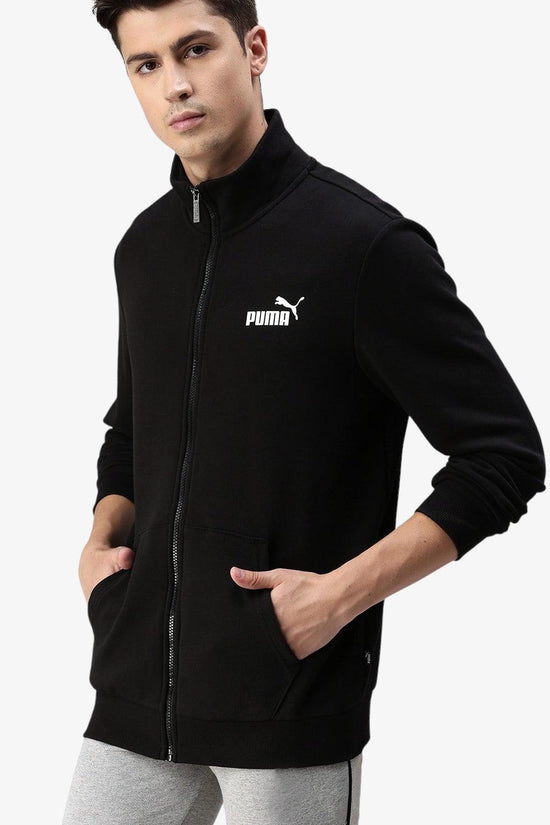 Felpa Full Zip Essentials-puma-Nero-Uomo-586694 01-