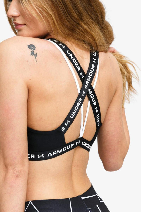 Reggiseno Sportivo Crossback Low-under armour-Nero-Donna-1361033 001-