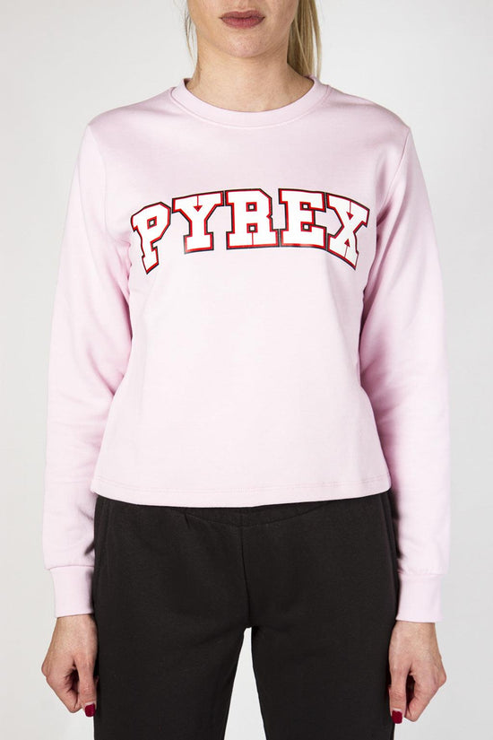 Felpa Girocollo Corta-pyrex-Rosa-Donna-19ipb40419-