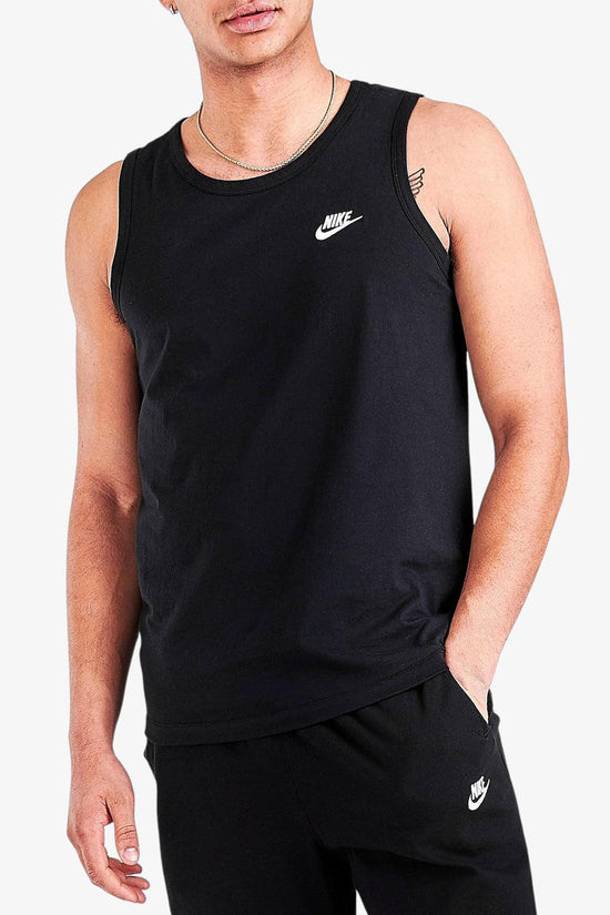Canotta Essentials Club-nike sportswear-Nero-Uomo-Bq1260 010-