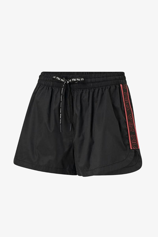 Shorts Sportivo Ambella Con Bande Logo-fila-Nero-Donna-683030 002-