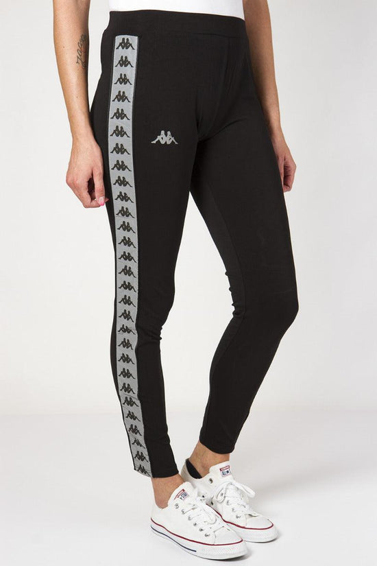 Leggings 222 Banda Dessy Reflecitve-kappa-Nero-Donna-3113kyw a09-