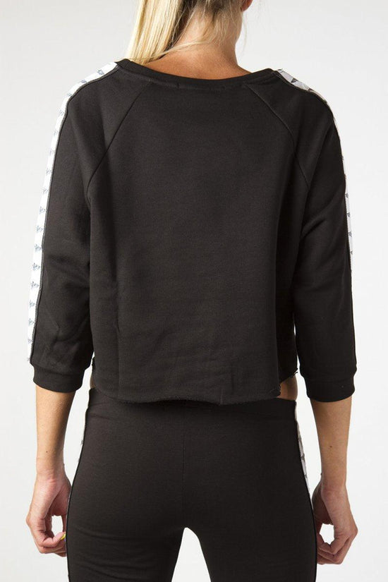 Felpa Girocollo-boy london-Nero-Donna-Bld1578-
