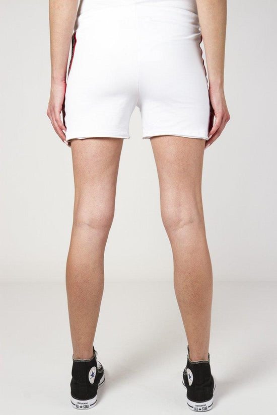Shorts Felpa Con Bande Logo-carlsberg-Bianco-Donna-Cbd3190-