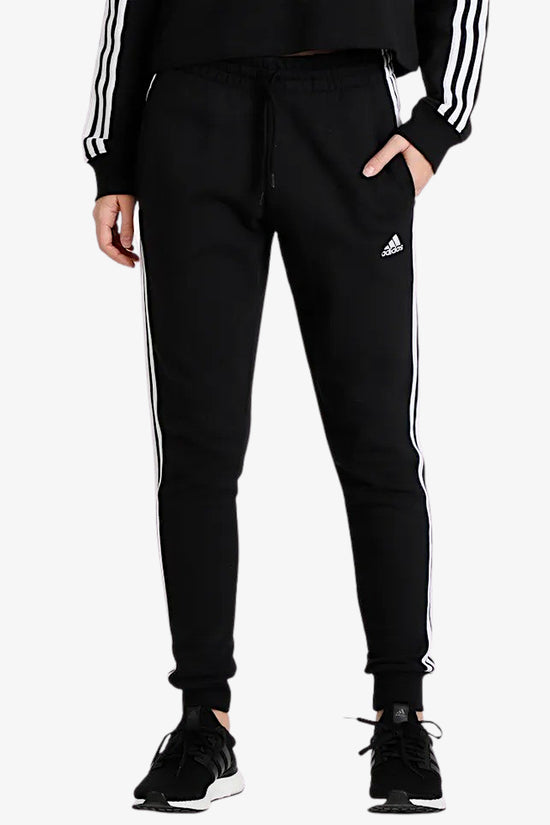 Pantaloni Essentials 3-Stripes Cuffed-adidas performance-Nero-Donna-Ic8770-