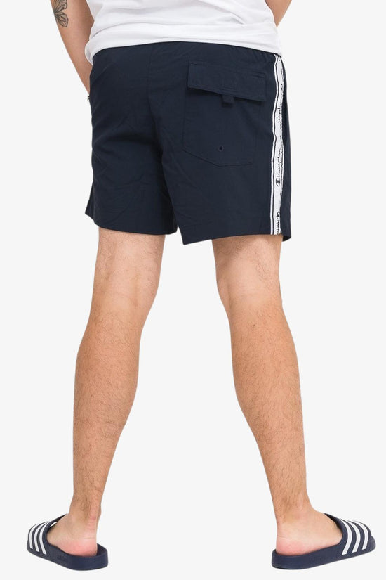 Boxer Mare Con Bande Logo-champion-Blu-Uomo-217491 bs501-