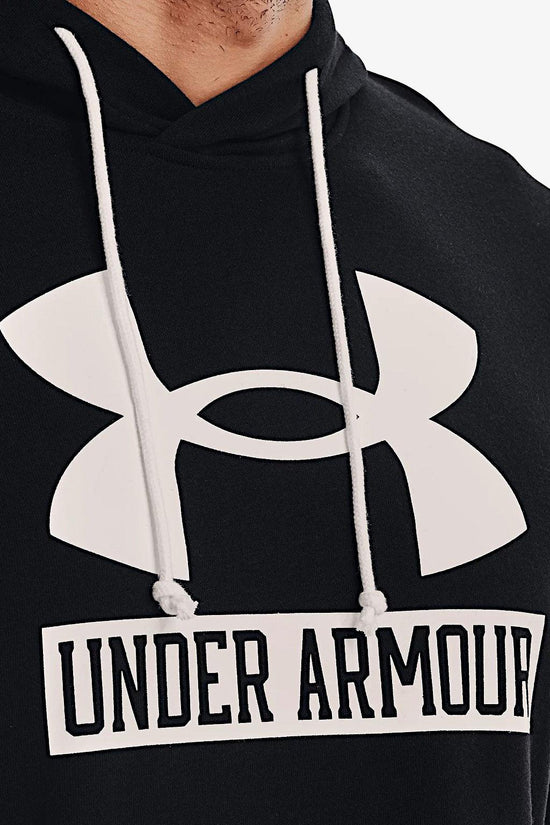 Felpa Con Cappuccio Baseline Rival Terry Logo-under armour-Nero-Uomo-1370390 001-