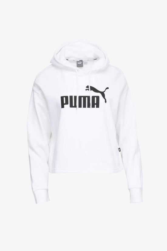 Felpa Corta Con Cappuccio Essentials Logo-puma-Bianco-Donna-586869 02-