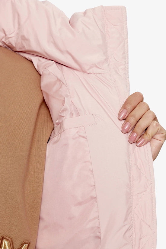 Piumino Corto Full Zip Con Cappuccio Buchen-fila-Rosa-Donna-Faw0549 40029-