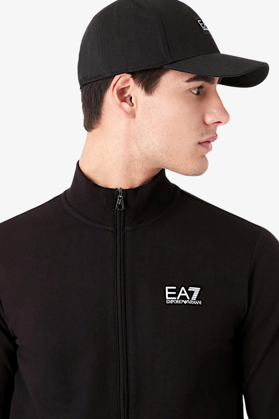 Felpa Full Zip Core Identity-emporio armani ea7-Nero-Uomo-8npm01 pj05z 1200-