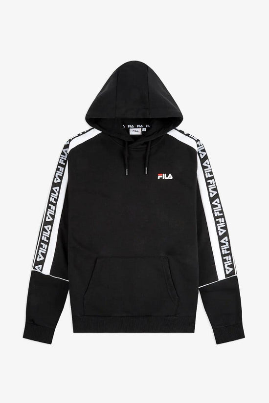 Felpa Con Cappuccio Tefo Con Bande Logo-fila-Nero-Uomo-688815 e09-