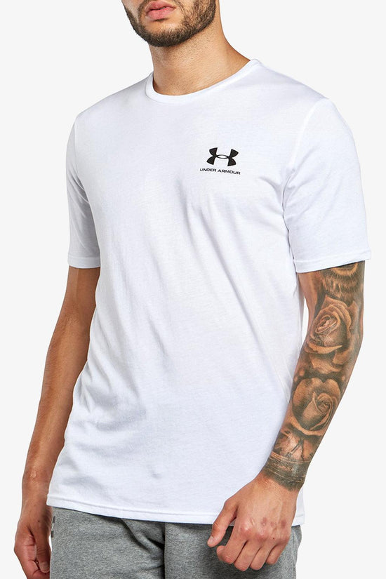 T-Shirt Maniche Corte Sportstyle Left Chest-under armour-Bianco-Uomo-1326799 100-