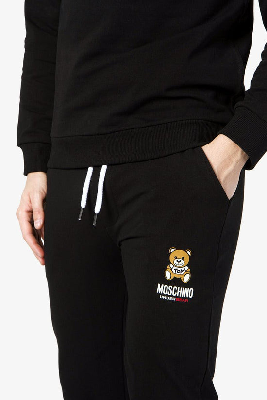 Pantaloni Logo Teddy Bear-moschino underwear-Nero-Uomo-A4326 8104 0555-