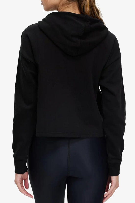 Felpa Corta Con Cappuccio Essentials Logo-puma-Nero-Donna-586869 01-