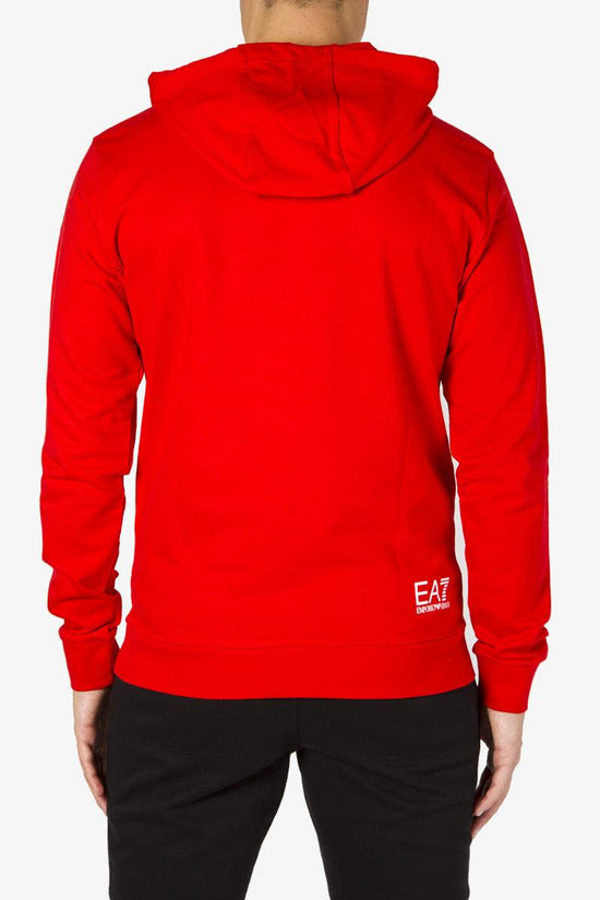 Felpa Con Cappuccio Big Logo Laterale-emporio armani ea7-Rosso-Uomo-6hpm26 1451-