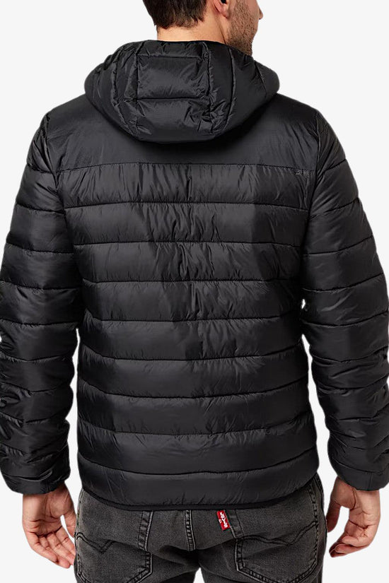 Piumino Full Zip Con Cappuccio Imbottitura Tech-champion-Nero-Uomo-218073 kk001-