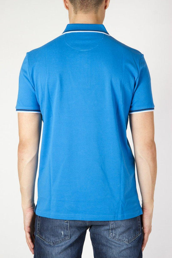 Polo C Logo Con Bordi A Righe-champion-Blu-Uomo-211847 bs508-