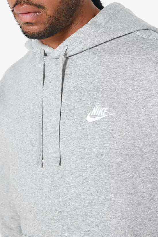 Felpa Con Cappuccio Club-nike sportswear-Grigio-Uomo-Bv2654 063-