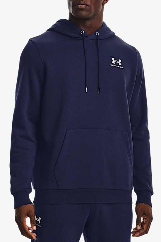 Felpa Con Cappuccio Essential Fleece-under armour-Blu-Uomo-1373880 410-
