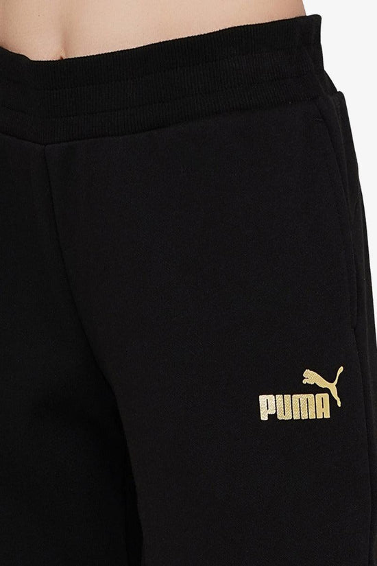 Pantaloni Essentials+ Metallic Logo-puma-Nero-Donna-846139 01-