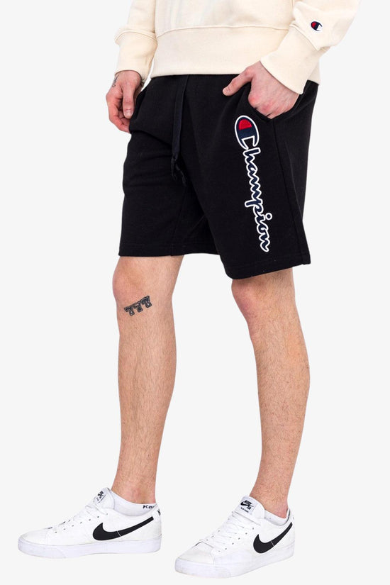 Bermuda Big Logo Verticale Ricamato-champion-Nero-Uomo-217063 kk001-