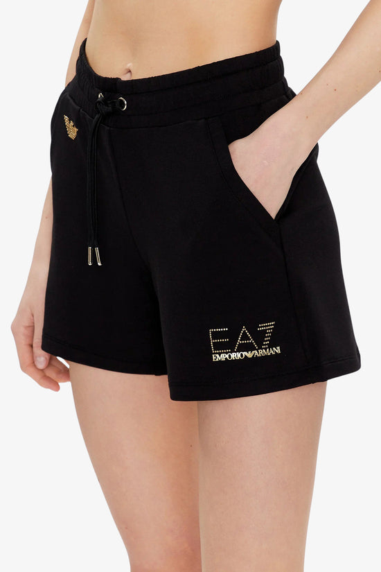 Shorts Evolution Logo Borchiette-emporio armani ea7-Nero-Donna-3rts63 tj9rz 1200-