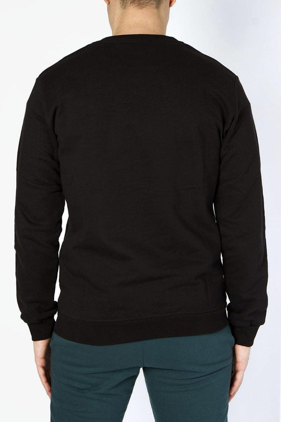 Felpa Girocollo Logo Piccolo-boy london-Nero-Uomo-Blu7045-