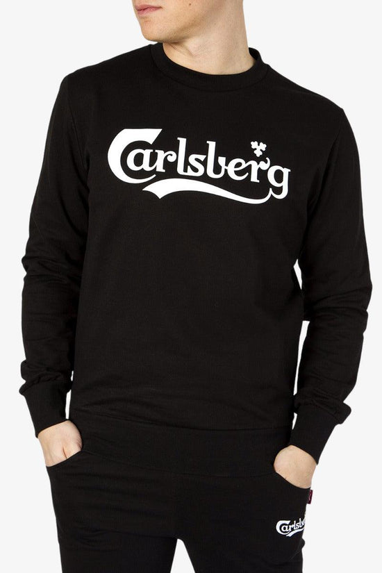 Felpa Girocollo Big Logo-carlsberg-Nero-Uomo-Cbu4917-