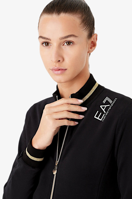 Tuta Full Zip Core Lady-emporio armani ea7-Nero-Donna-3rtv53 tjcqz 0200-