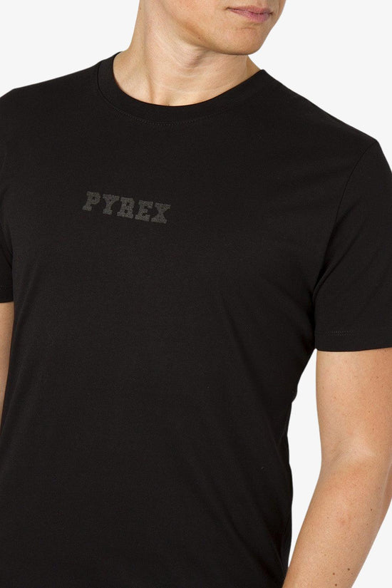 T-Shirt Maniche Corte Logo XX Fire-pyrex-Nero-Uomo-22epb43026-