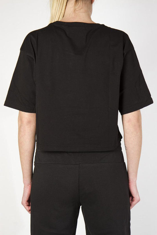 T-Shirt Corta Maniche Corte-boy london-Nero-Donna-Bld2460-