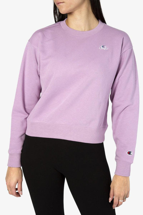 Felpa Corta Girocollo C Logo Piccolo-champion-Viola-Donna-114923 vs004-