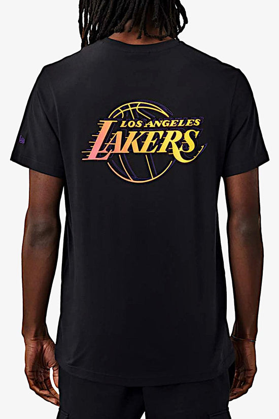 T-Shirt Maniche Corte Los Angeles Lakers Neon Fade-new era-Nero-Uomo-60284683-