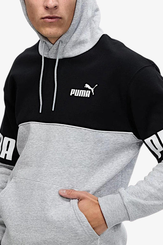 Felpa Con Cappuccio Power Colourblock-puma-Grigio-Uomo-849807 04-