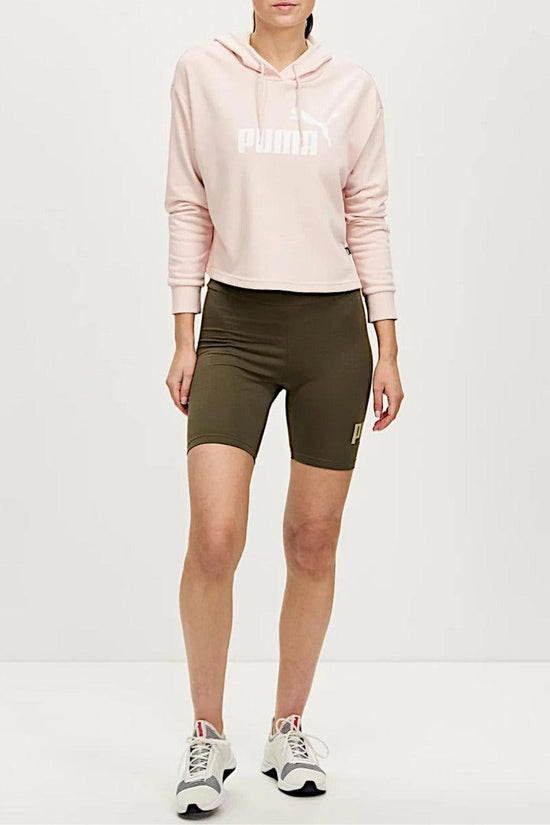 Felpa Corta Con Cappuccio Essentials Logo-puma-Rosa-Donna-586869 36-