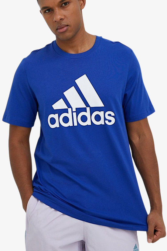 T-Shirt Maniche Corte Essentials Big Logo-adidas performance-Blu-Uomo-Ic9351-