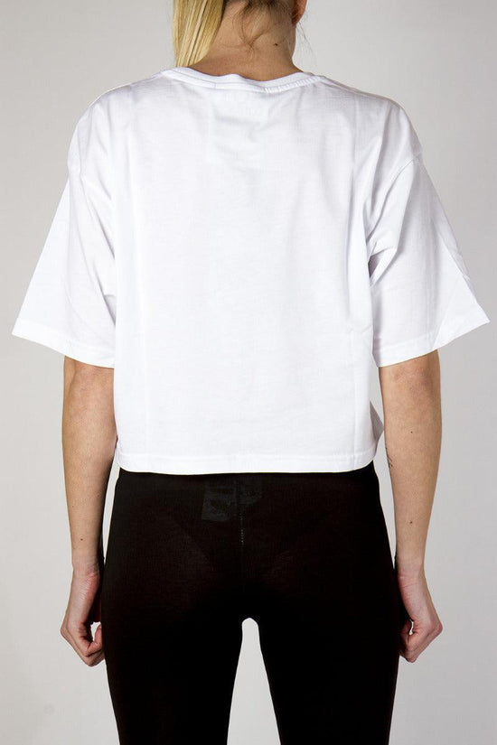 T-Shirt Corta Maniche Corte-boy london-Bianco-Donna-Bld2242-
