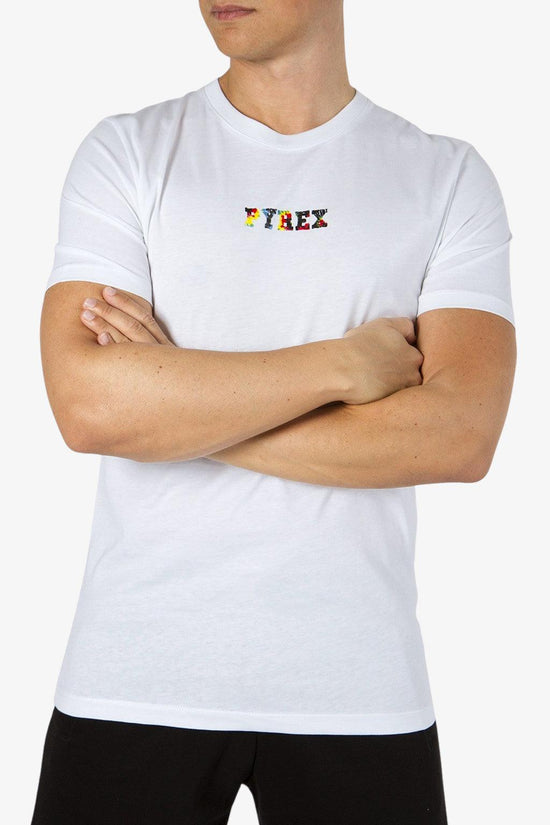 T-Shirt Maniche Corte Logo XX Tye Dye-pyrex-Bianco-Uomo-22epb43029-