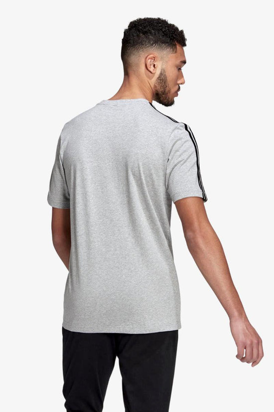 T-Shirt Maniche Corte Essentials 3-Stripes-adidas performance-Grigio-Uomo-Gl3735-