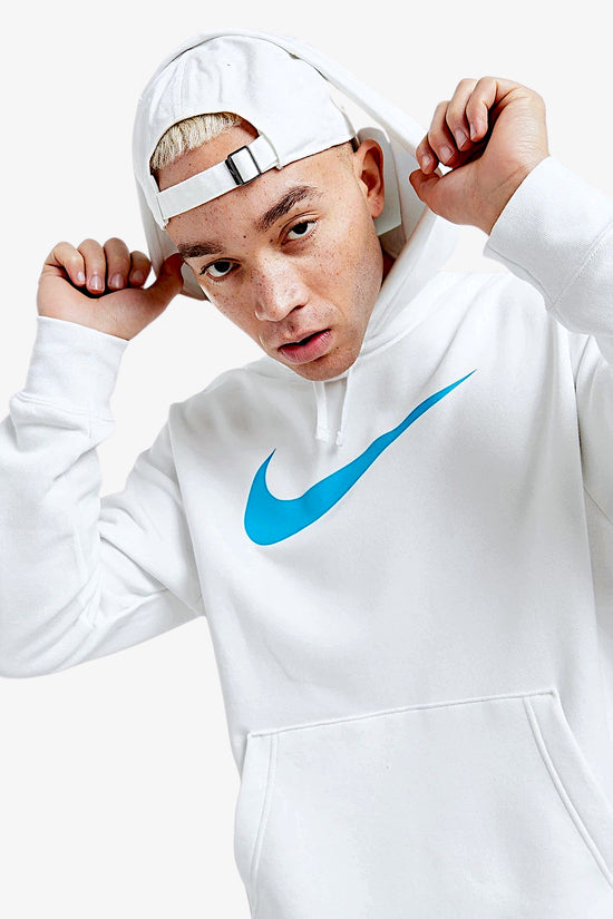 Felpa Con Cappuccio Bande Logo Repeat-nike sportswear-Bianco-Uomo-Dx2028 121-