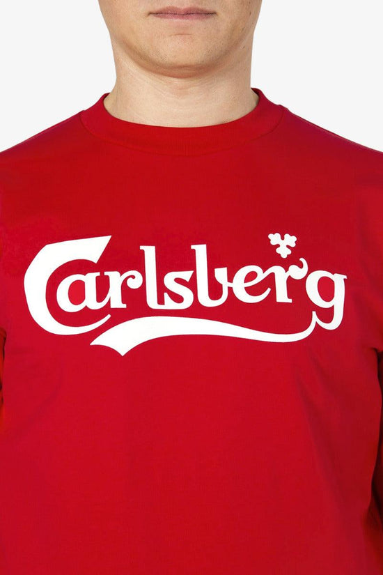 Felpa Girocollo Big Logo-carlsberg-Rosso-Uomo-Cbu4917-