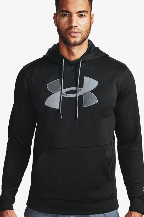 Felpa Con Cappuccio Big Logo-under armour-Nero-Uomo-1357085 001-