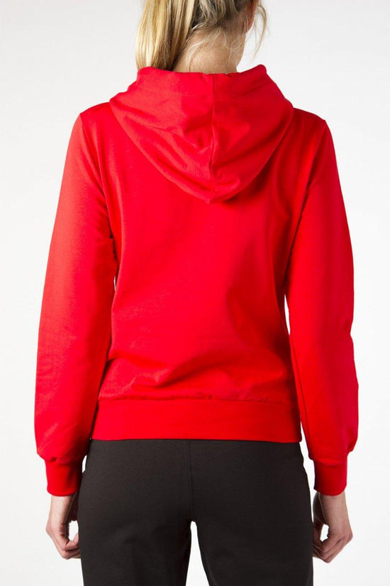 Felpa con Cappuccio-carlsberg-Rosso-Donna-Cbd2600-
