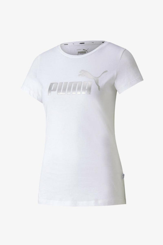 T-Shirt Maniche Corte Essentials Metallic-puma-Bianco-Donna-582407 52-