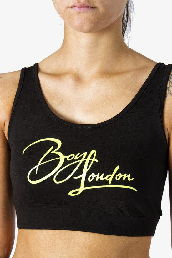 Top Big Logo Script Fluo-boy london-Nero-Donna-Bld2978-