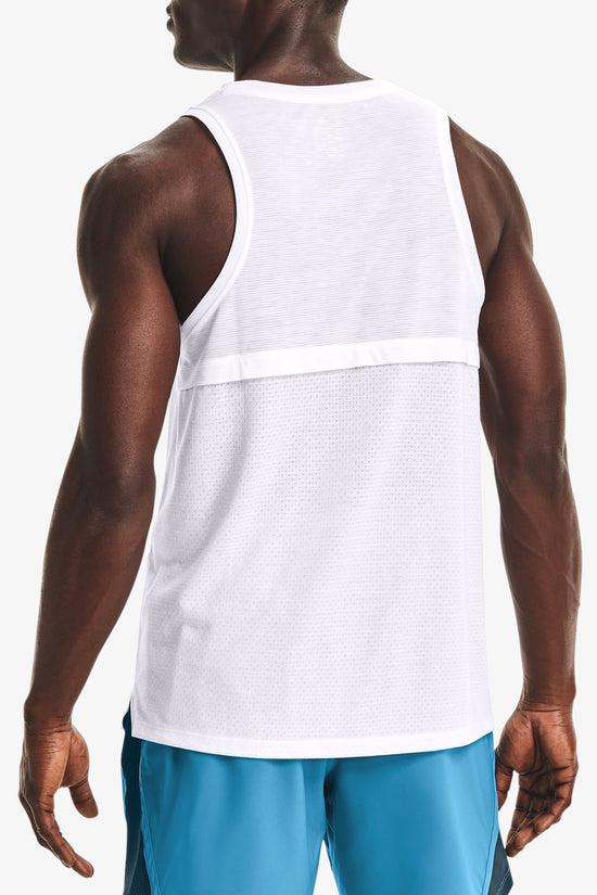 Canotta Streaker Run-under armour-Bianco-Uomo-1361468 100-