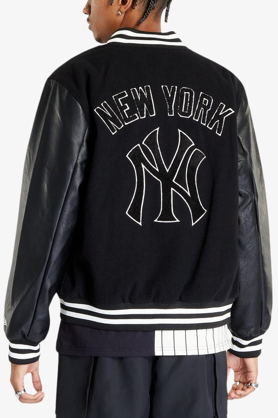 Giacca Bomber Varsity New York Yankees MLB Large Logo-new era-Nero-Uomo-60416325-