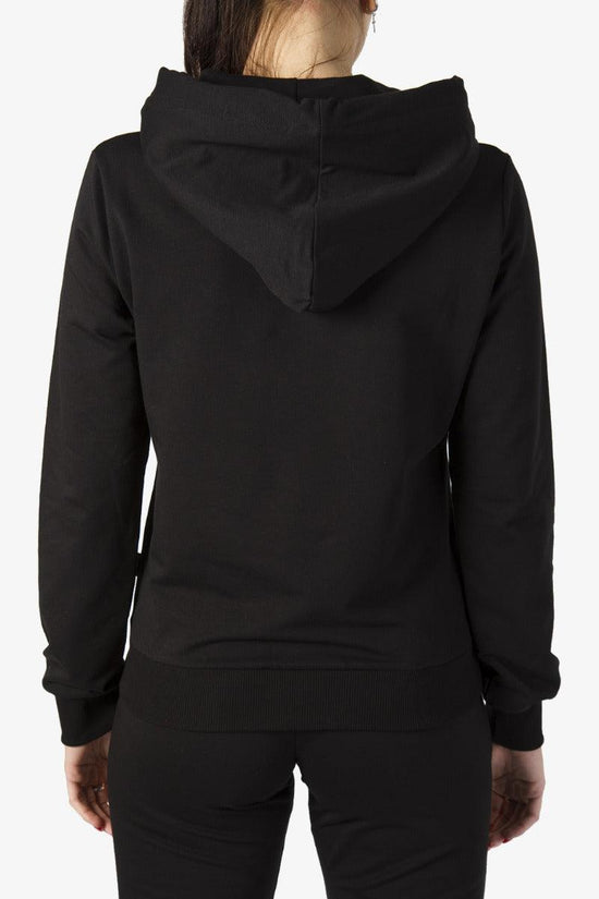 Felpa Con Cappuccio Big Logo Strass E Fluo-carlsberg-Nero-Donna-Cbd4185-