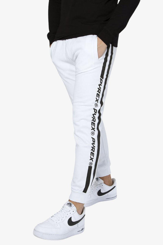 Pantaloni Con Bande Logo-pyrex-Bianco-Uomo-21ipb42561-
